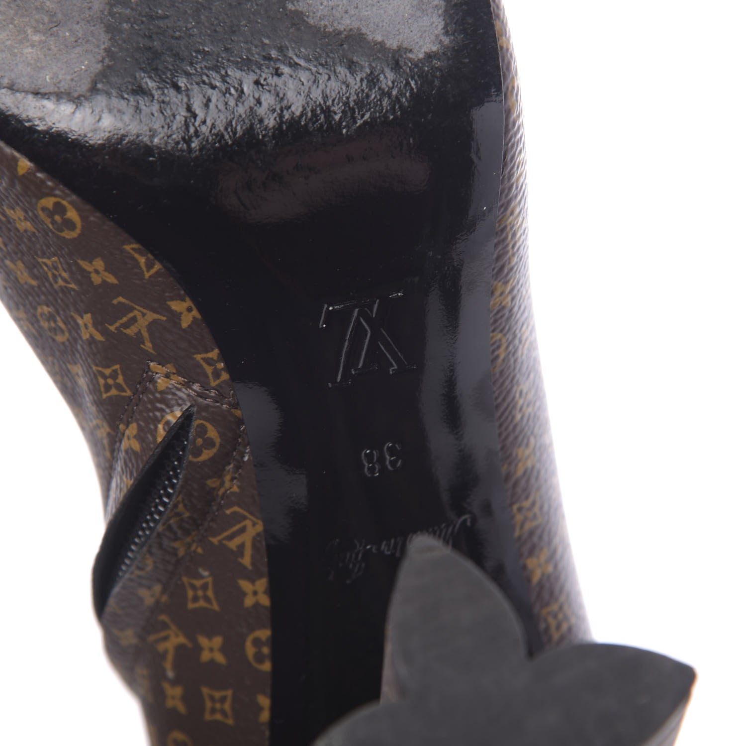 Louis Vuitton Monogram Silhouette Ankle Boots 38 6 of 11
