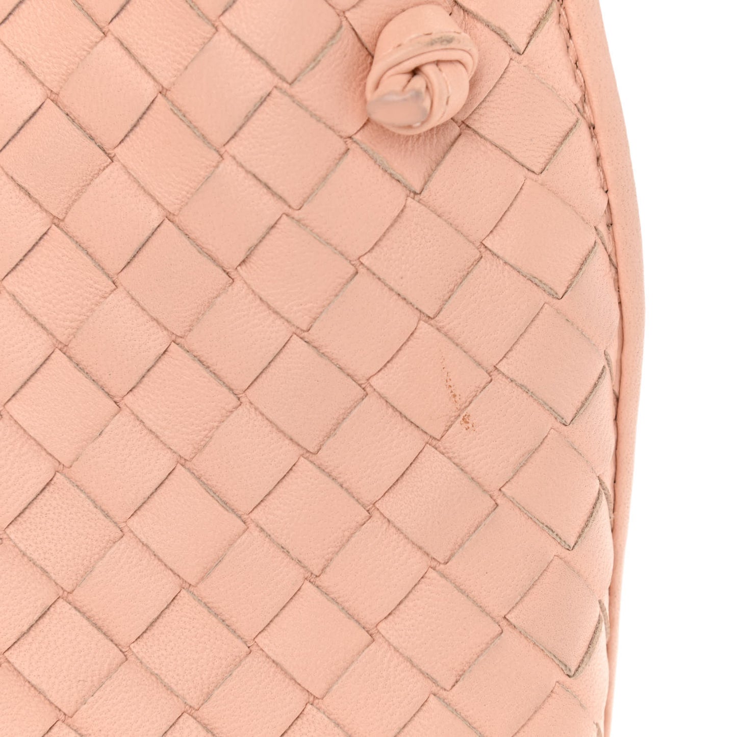 Nappa Intrecciato Nodini Crossbody Messenger Nude