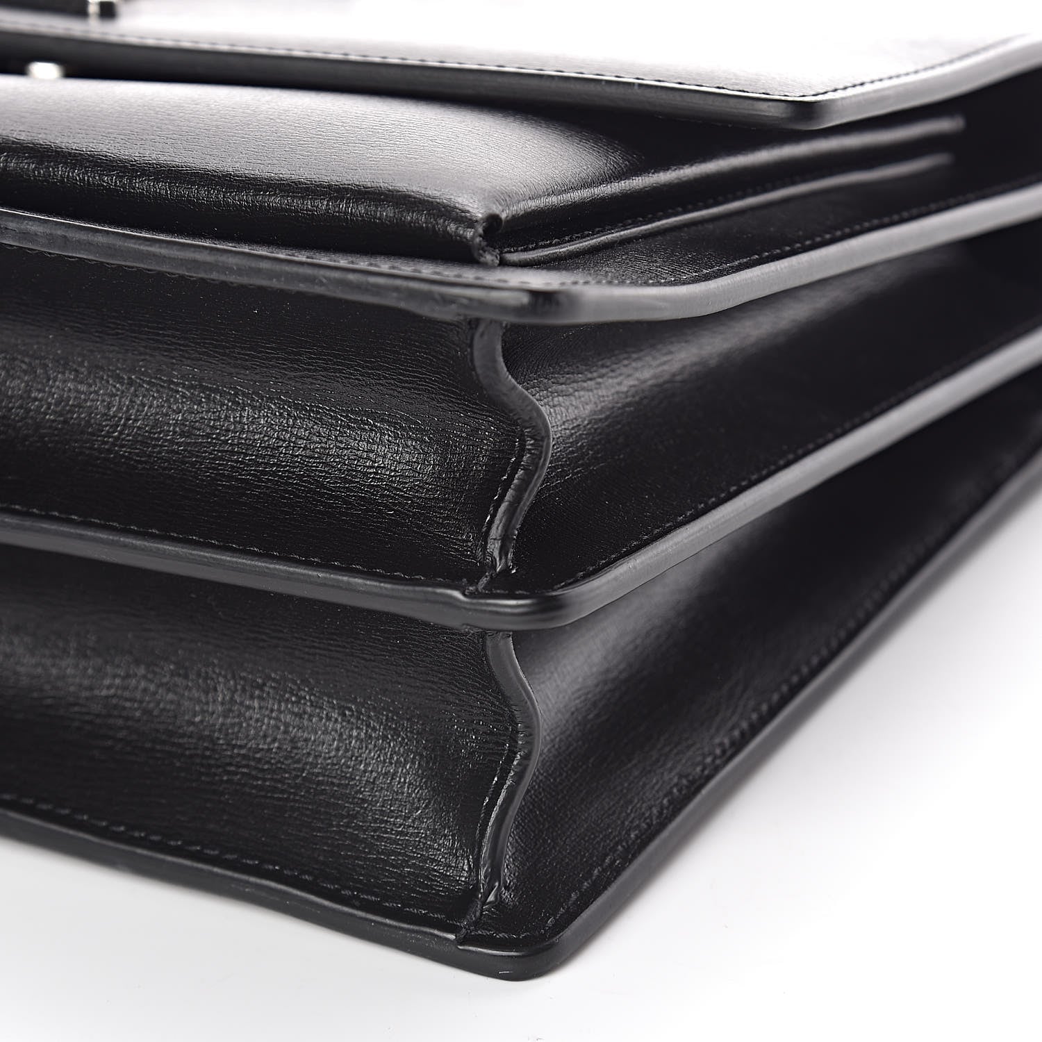 Saint Laurent Calfskin Large Monogram Sunset Black 9 of 11
