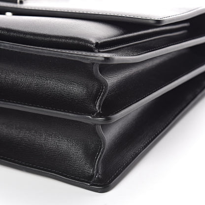 Saint Laurent Calfskin Large Monogram Sunset Black 9 of 11