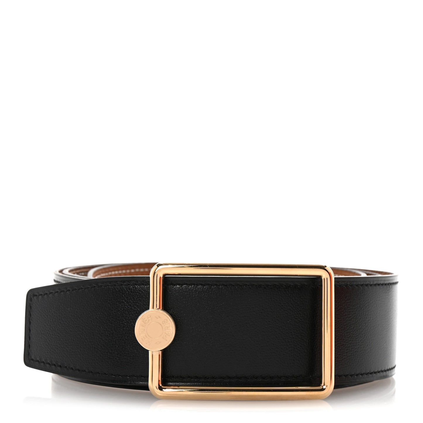 Togo Box 38mm Oscar Reversible Belt 100 40 Gold Black