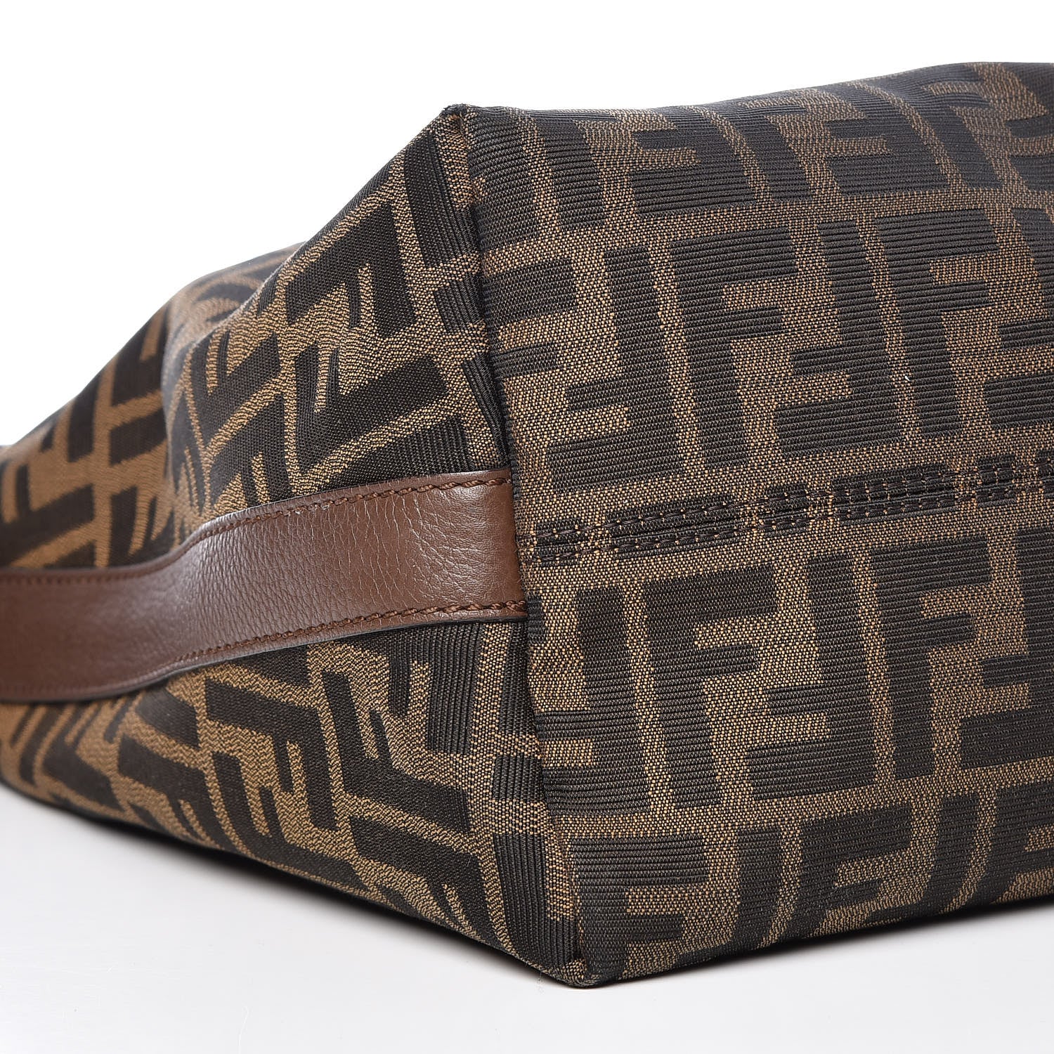 Fendi Zucca Vitello Artic Small Hobo Tobacco Castagna 8 of 9