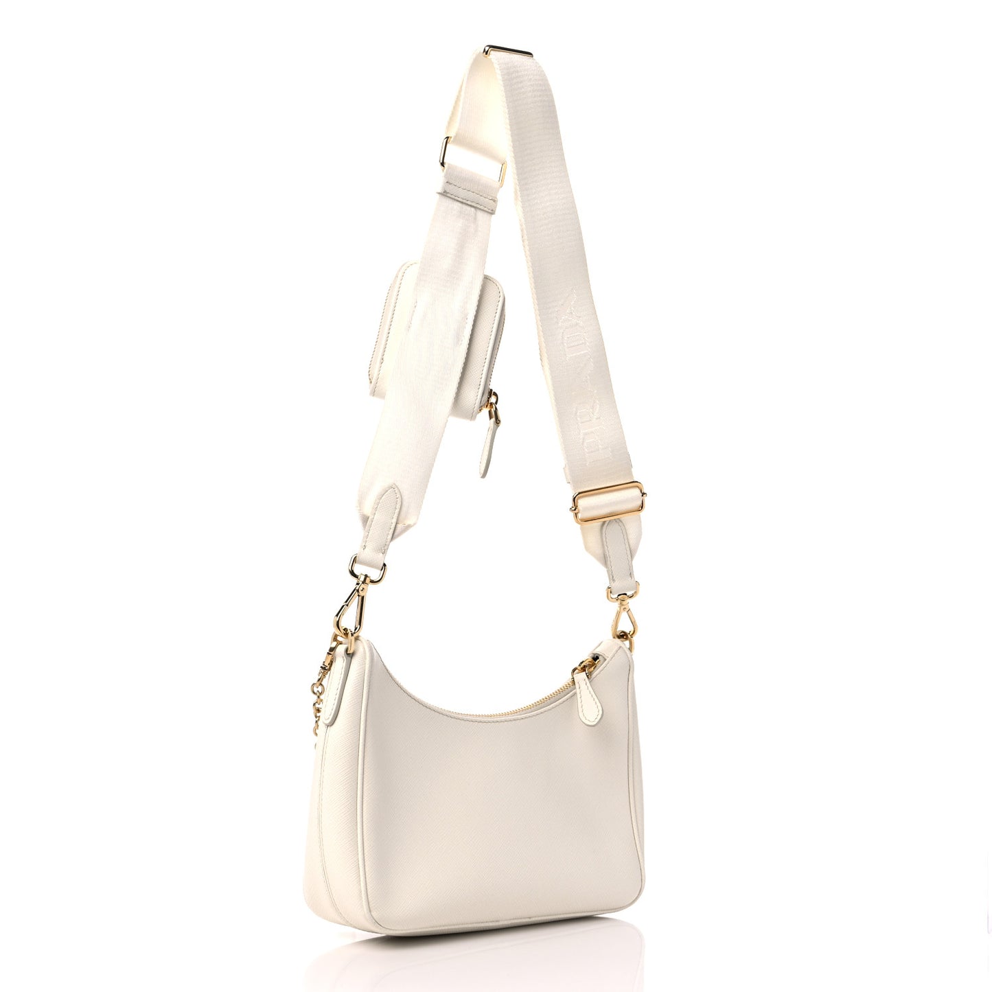 Saffiano Re-Edition 2005 Shoulder Bag White