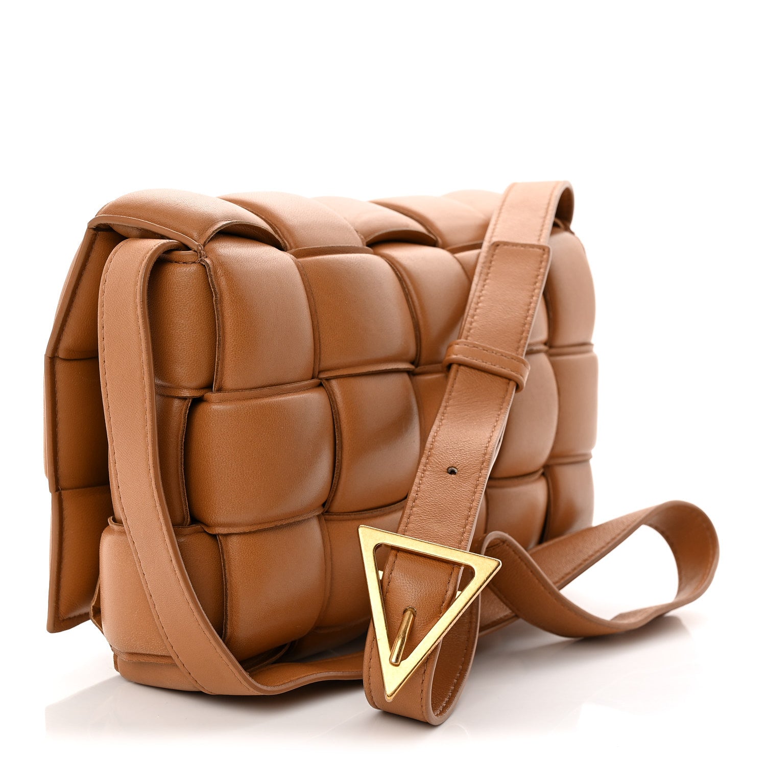 Bottega Veneta Nappa Maxi Intreccio Padded Cassette Crossbody Bag Caramel 3 of 10