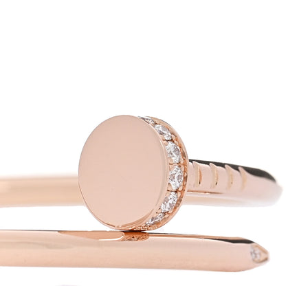 Cartier 18K Pink Gold Diamond Small Juste Un Clou Bracelet 16 4 of 4