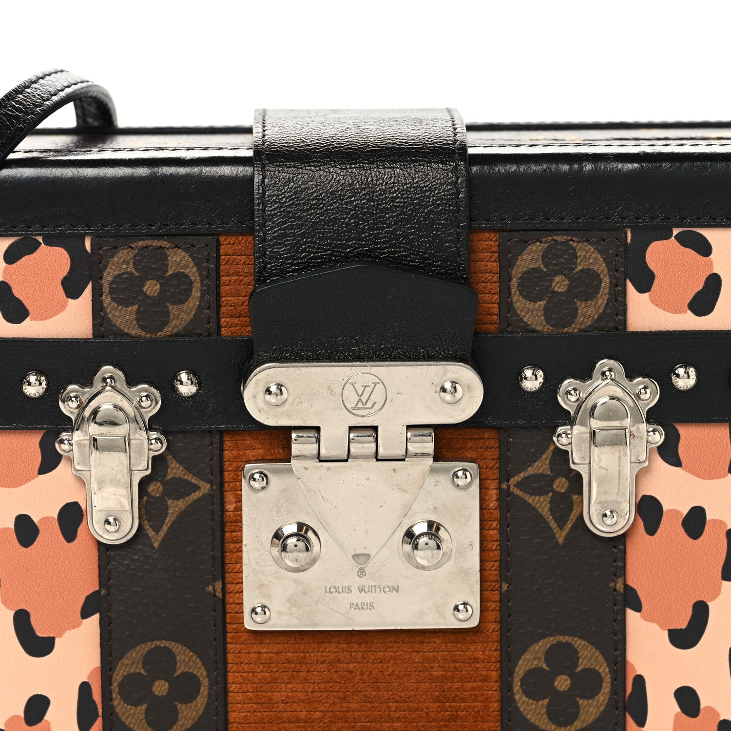 Louis Vuitton Monogram Leopard Corduroy Petite Malle 7 of 10