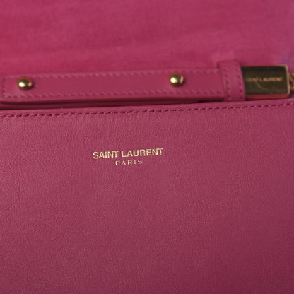 Saint Laurent Calfskin Small Classic Y Satchel Fuchsia 11 of 14