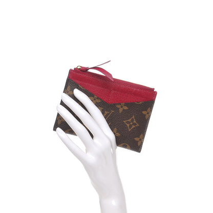 Louis Vuitton Monogram Zipped Card Holder Fuchsia 2 of 8