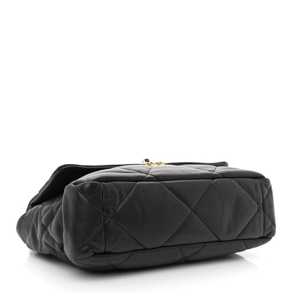 Chanel Lambskin Quilted Large Chanel 19 Flap Black 4 of 10