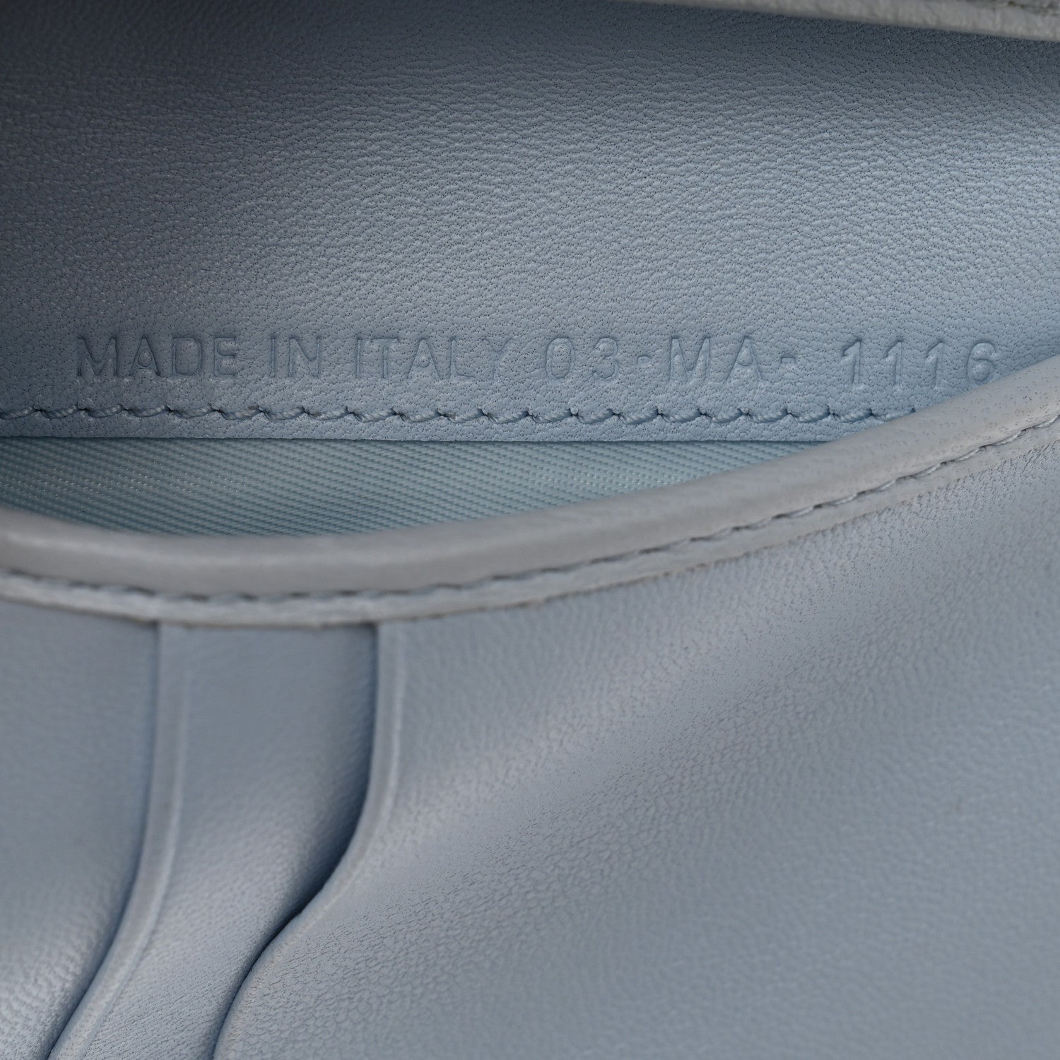 Christian Dior Grained Calfskin Cannage Diorama Elancee Wallet Sky Light 6 of 9