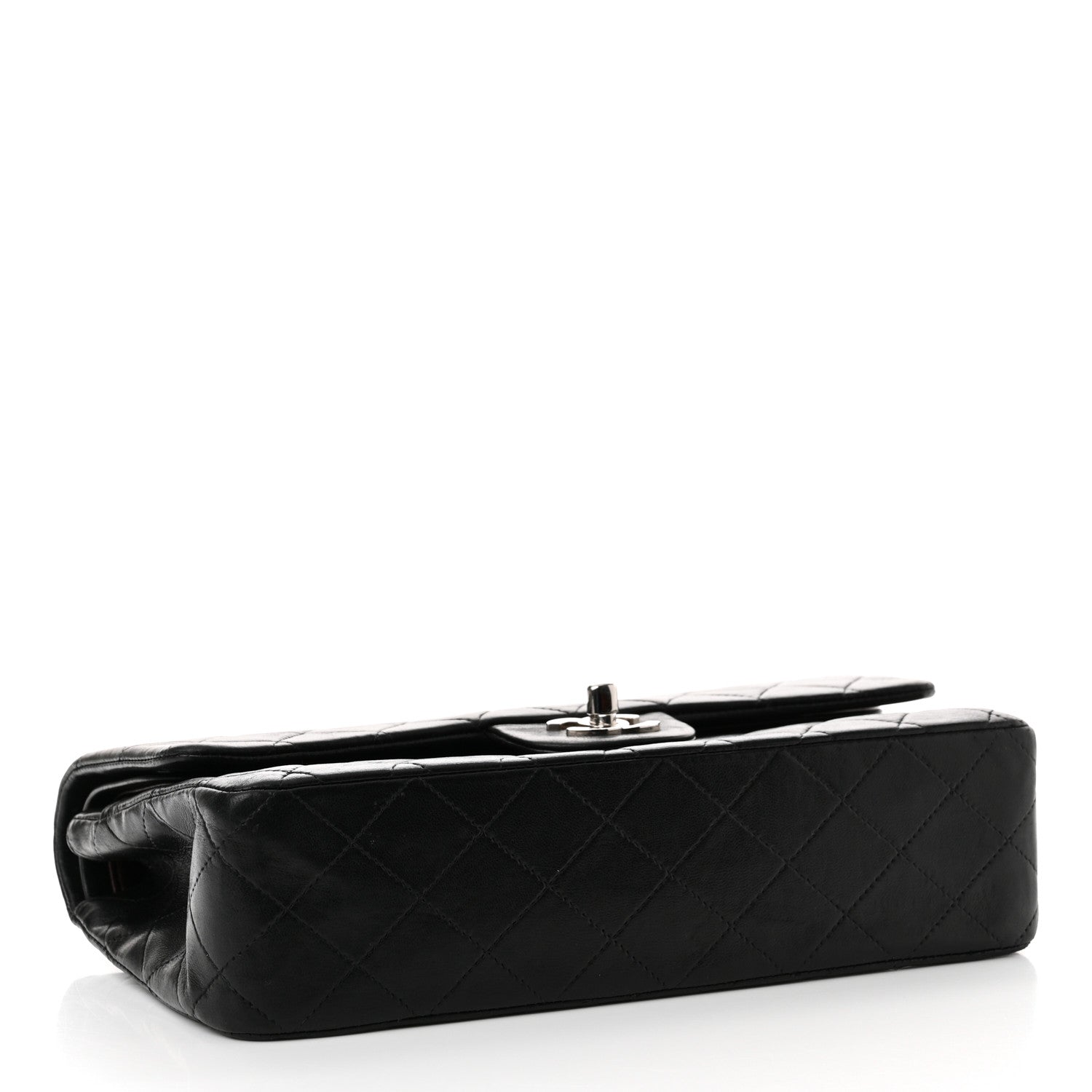 Chanel Lambskin Quilted Medium Double Flap Black 4 of 18