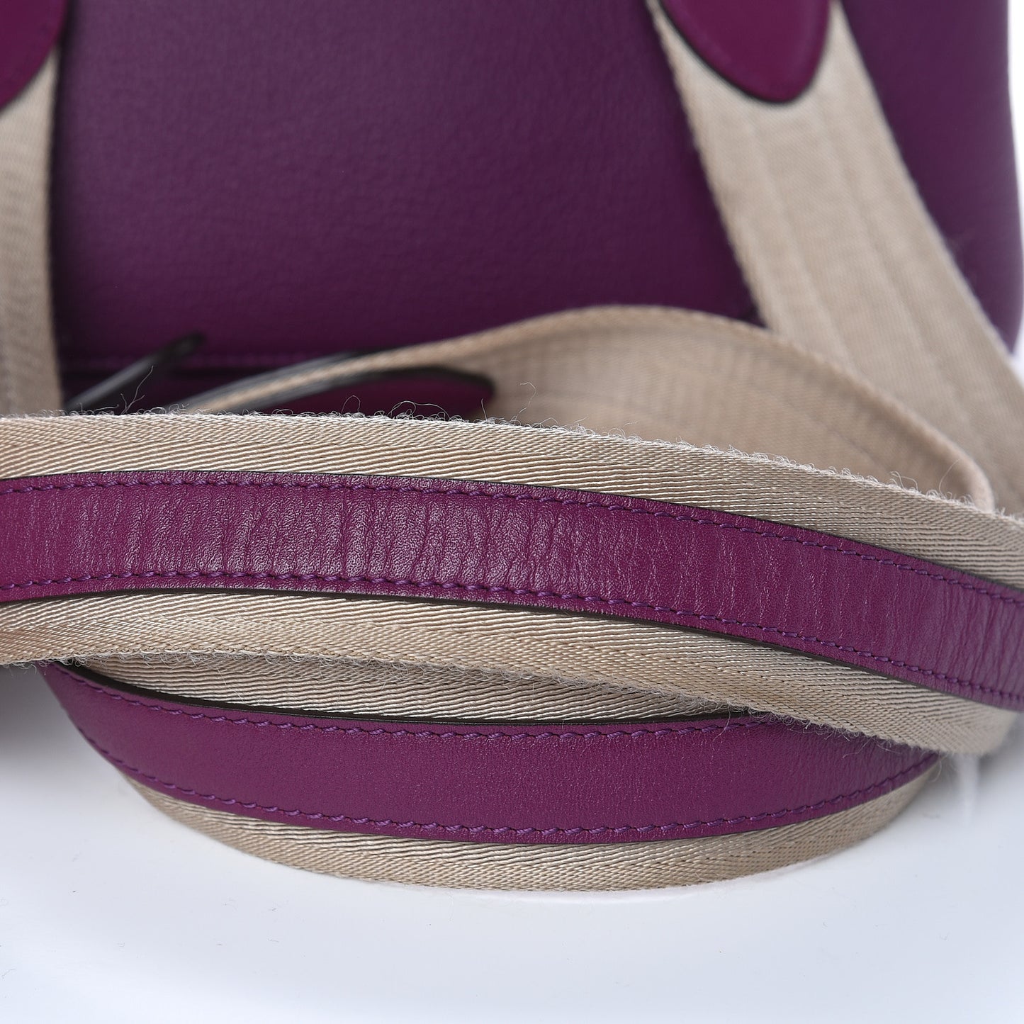 Grained Calfskin Medium Milla Convertible Backpack Mystic Purple