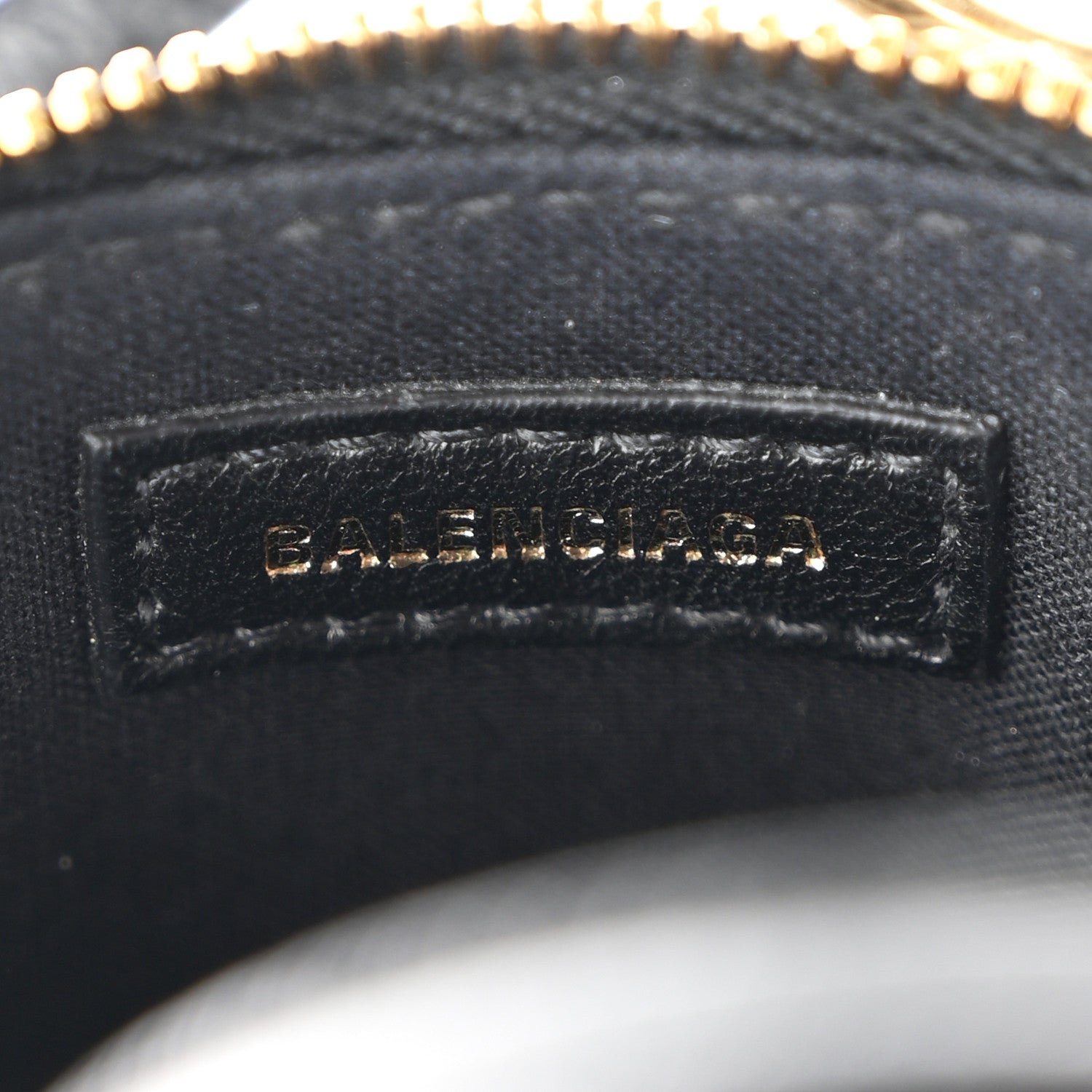 Balenciaga Grained Calfskin Logo Mini Ville Top Handle Bag Black White 6 of 10