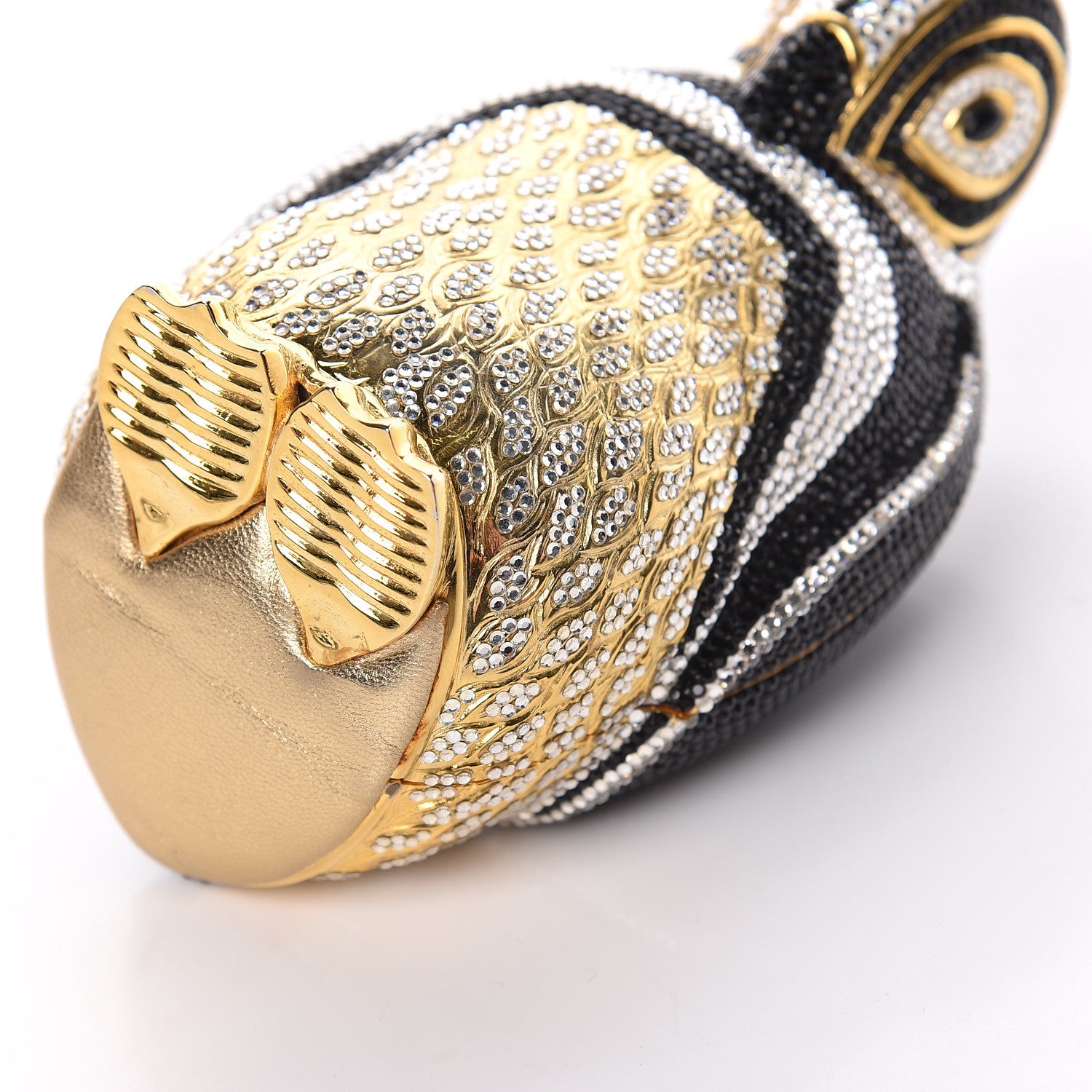 Judith Leiber Crystal Penguin Minaudiere Clutch Black 7 of 12