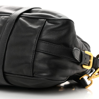 Prada Soft Calf Shopping Satchel Black 11 of 19