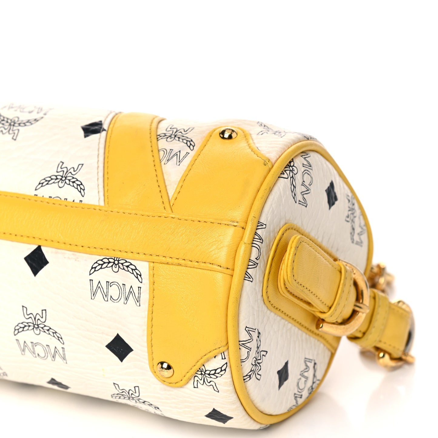 Visetos Barrel Bag White Yellow
