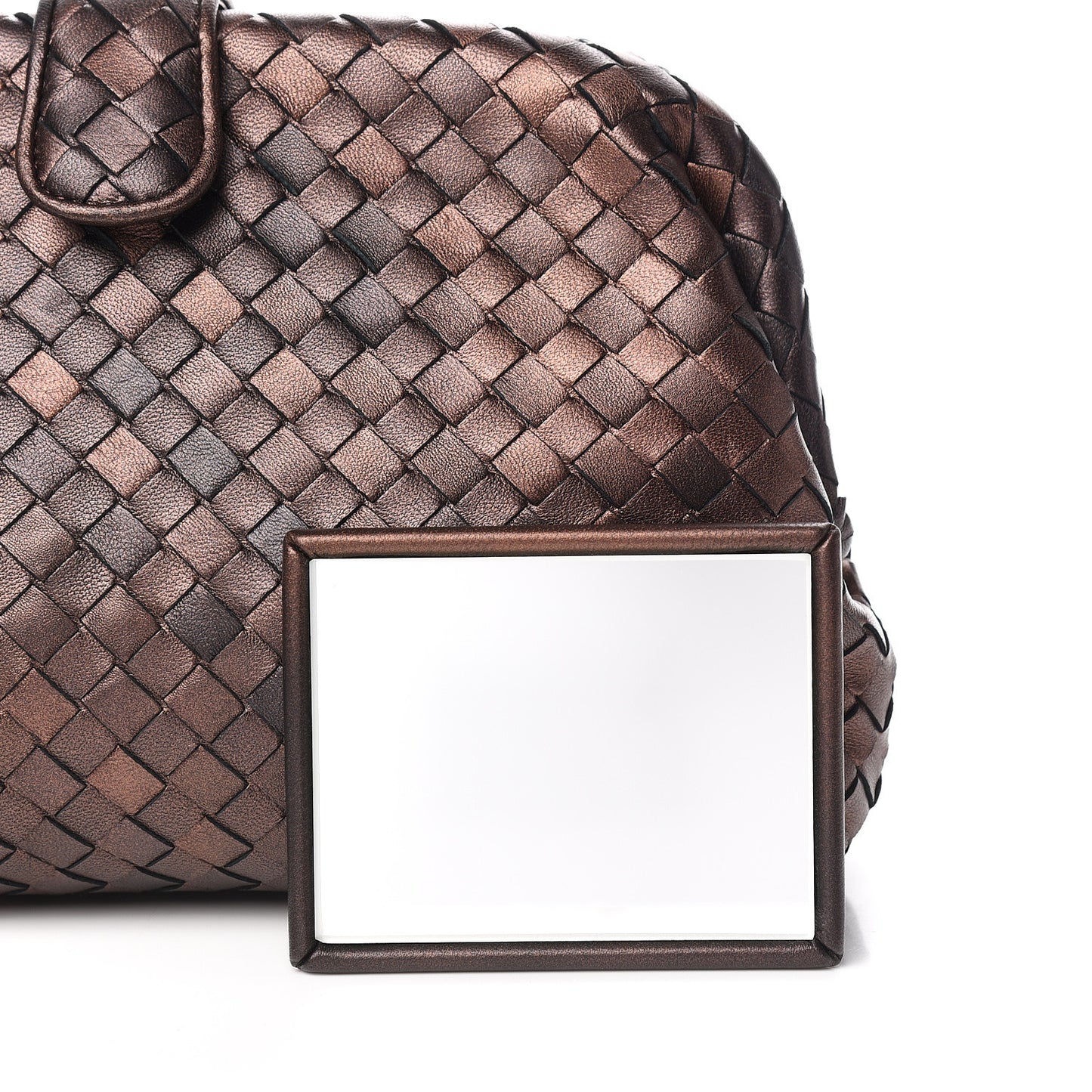 Nappa Intrecciato The Lauren 1980 Clutch Dark Bronze