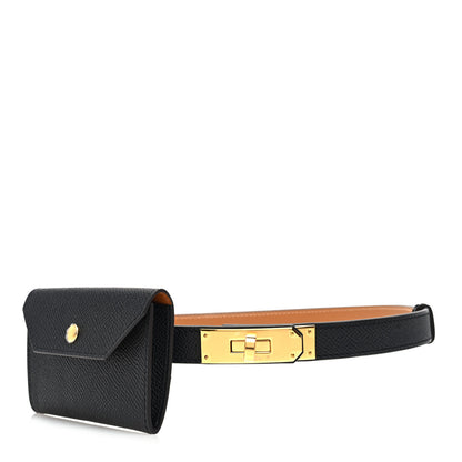 Hermes Epsom Kelly Pocket Belt Black 1 of 4