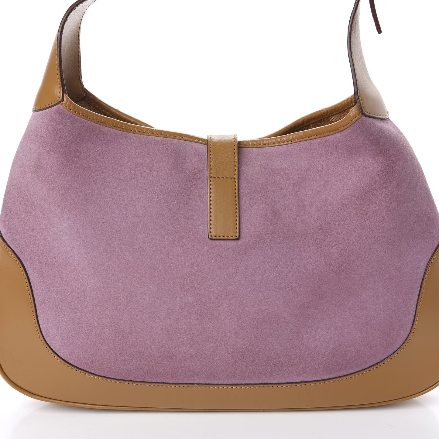 Suede Jackie O Hobo Pink Light Brown