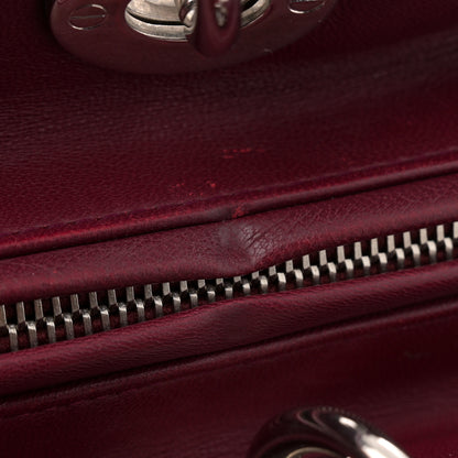 Christian Dior Lambskin Cannage Large Lady Dior Burgundy 14 of 15