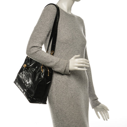 Chanel Patent CC Shoulder Bag Black 2 of 11