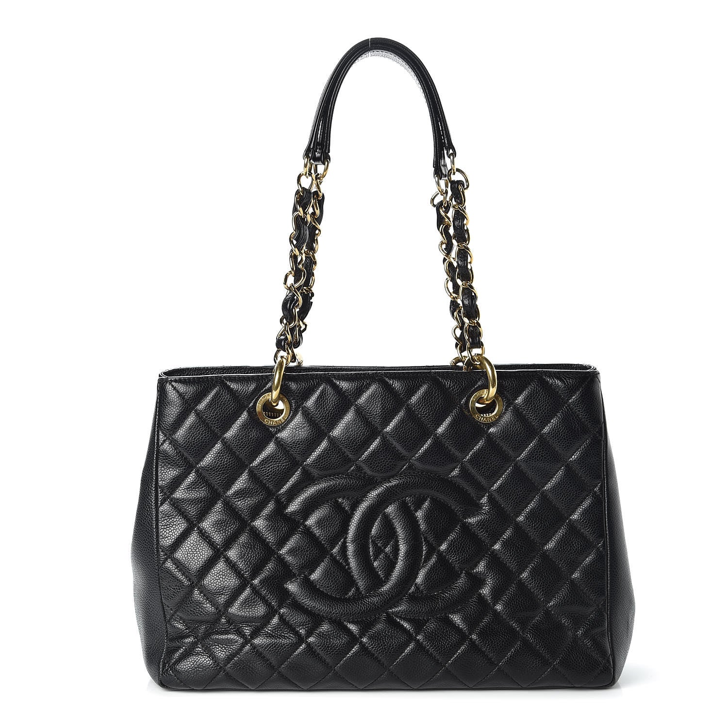 Chanel Caviar Quilted Grand Shopping Tote GST Black 1 of 9