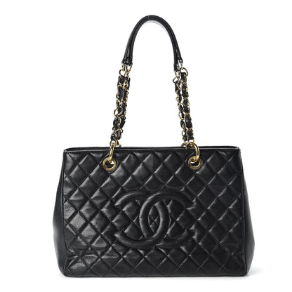 Chanel Caviar Quilted Grand Shopping Tote GST Black 1 of 9