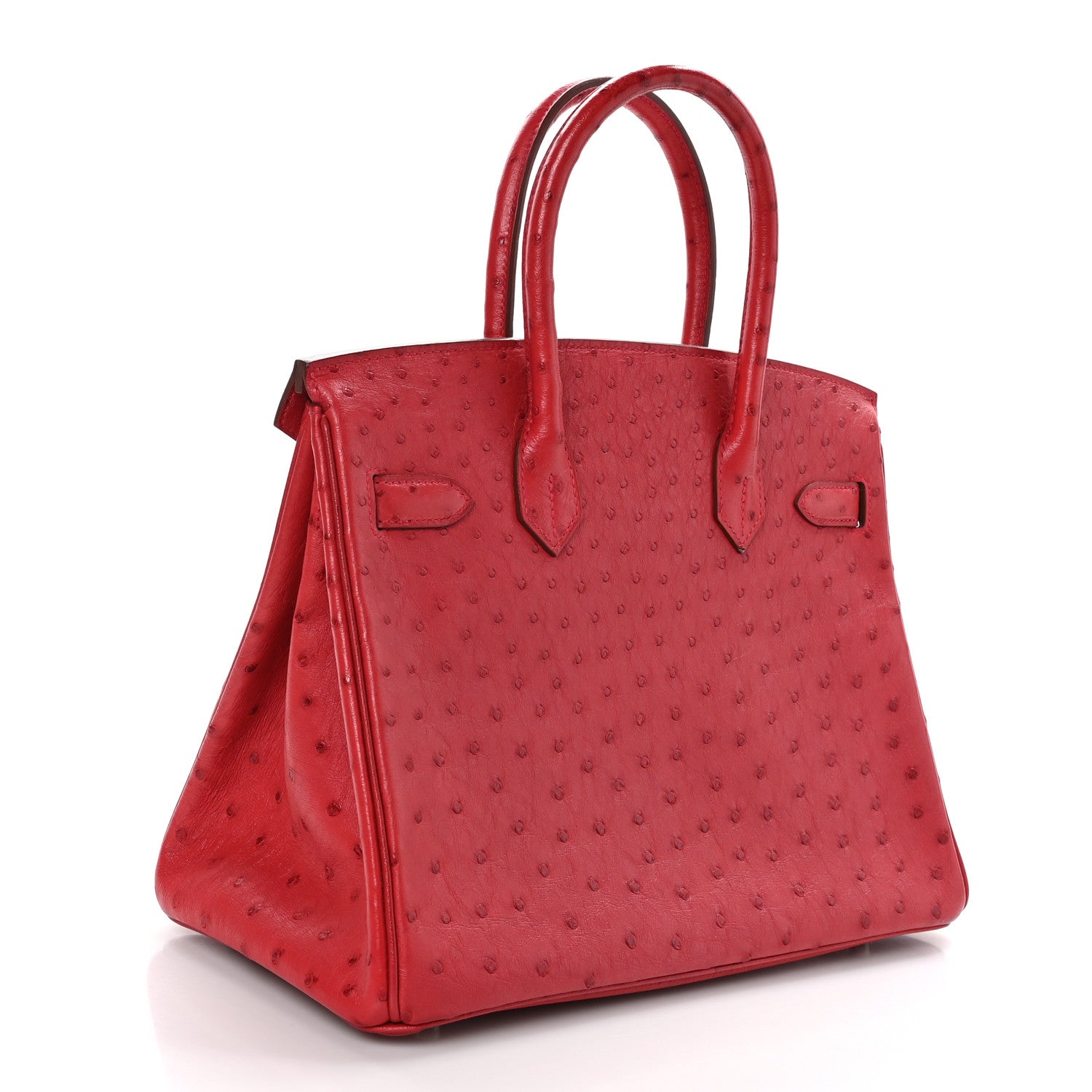 Hermes Ostrich Birkin 30 Rouge Vif 3 of 11