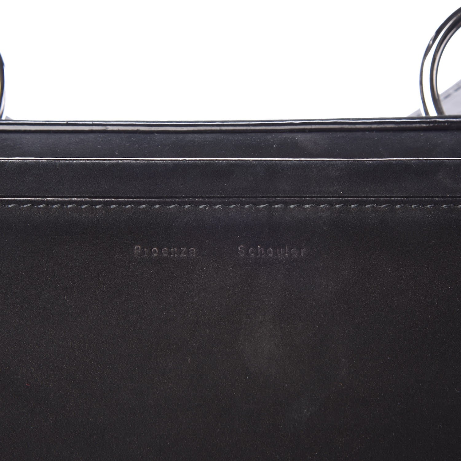 Proenza Schouler Nubuck Medium Hava Top Handle Bag Black 6 of 10