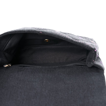Chanel Denim Quilted Denim Mood Large Flap Black Multicolor 5 of 9