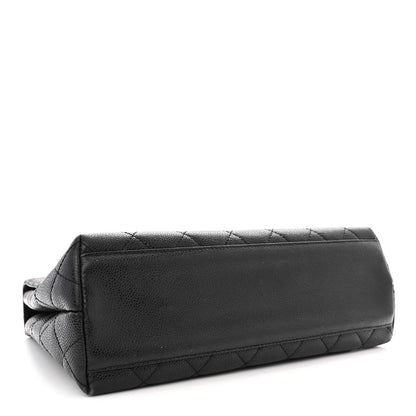 Chanel Caviar Quilted Jumbo Kelly Flap Black 4 of 13