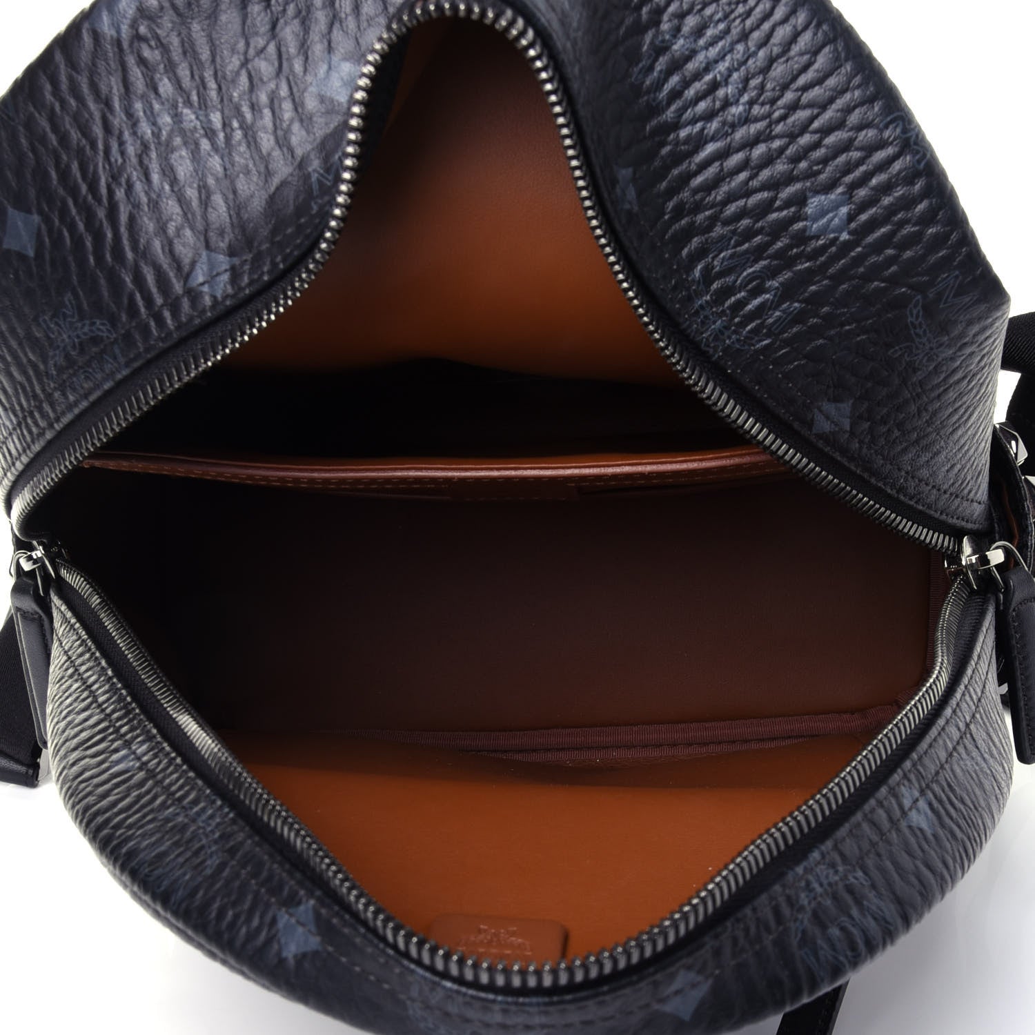 MCM Visetos Small Side Stud Stark Backpack Black 3 of 4