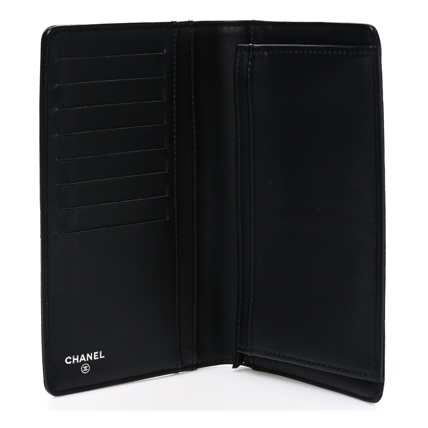 Chanel Caviar Timeless CC Yen Wallet Black 5 of 8