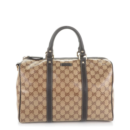 Gucci Crystal Monogram Medium Joy Boston Dark Brown 1 of 7