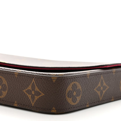 Louis Vuitton Monogram Pochette Felicie Chain Wallet Fuchsia 11 of 11