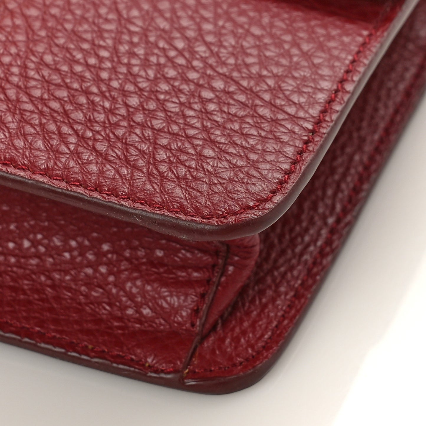 Grainy Pebbled Calfskin Rebel Crossbody Bag Pomerol