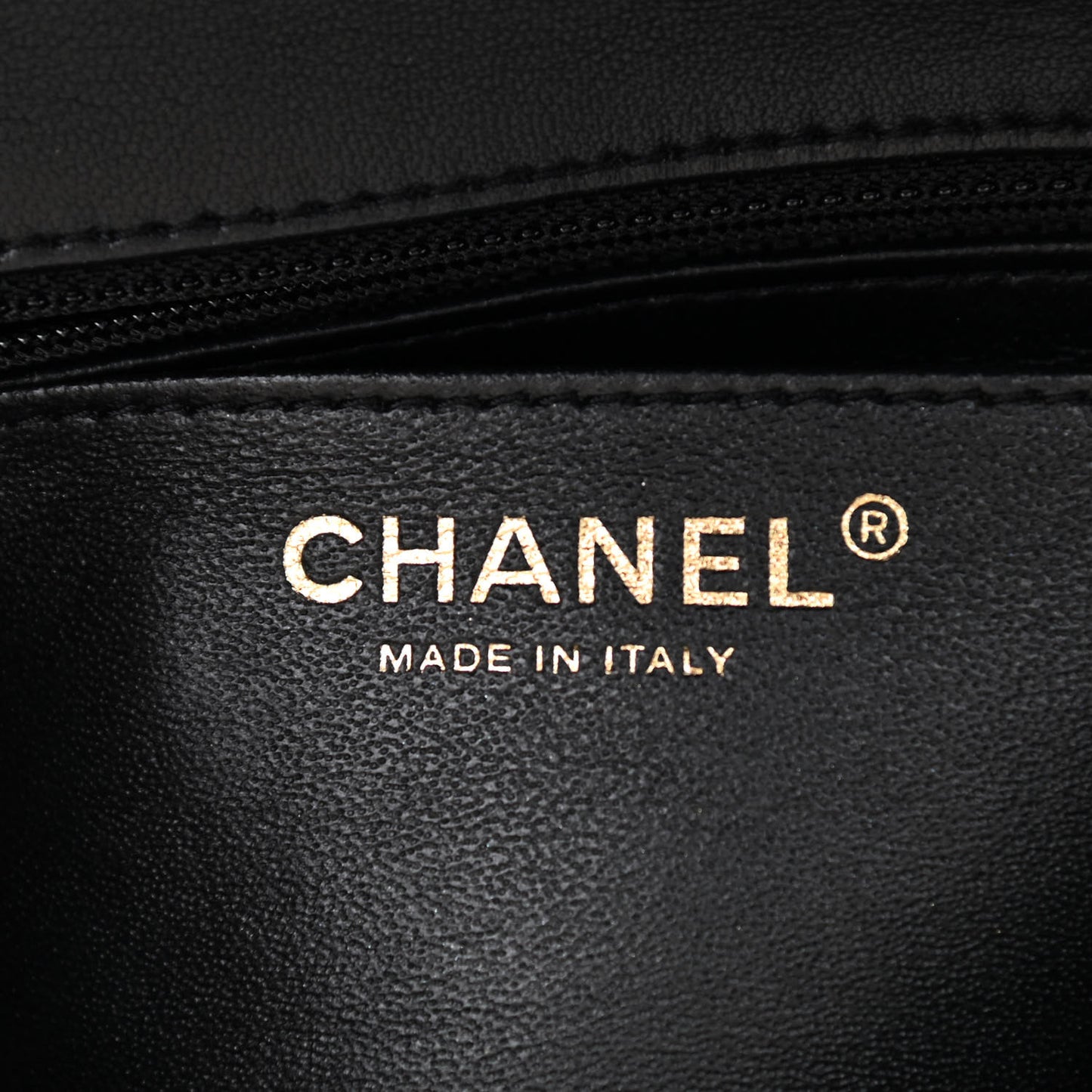 Lambskin Quilted Mini Square Flap Black