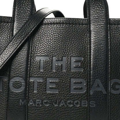 Marc Jacobs Grained Calfskin Small The Tote Bag Black 7 of 9