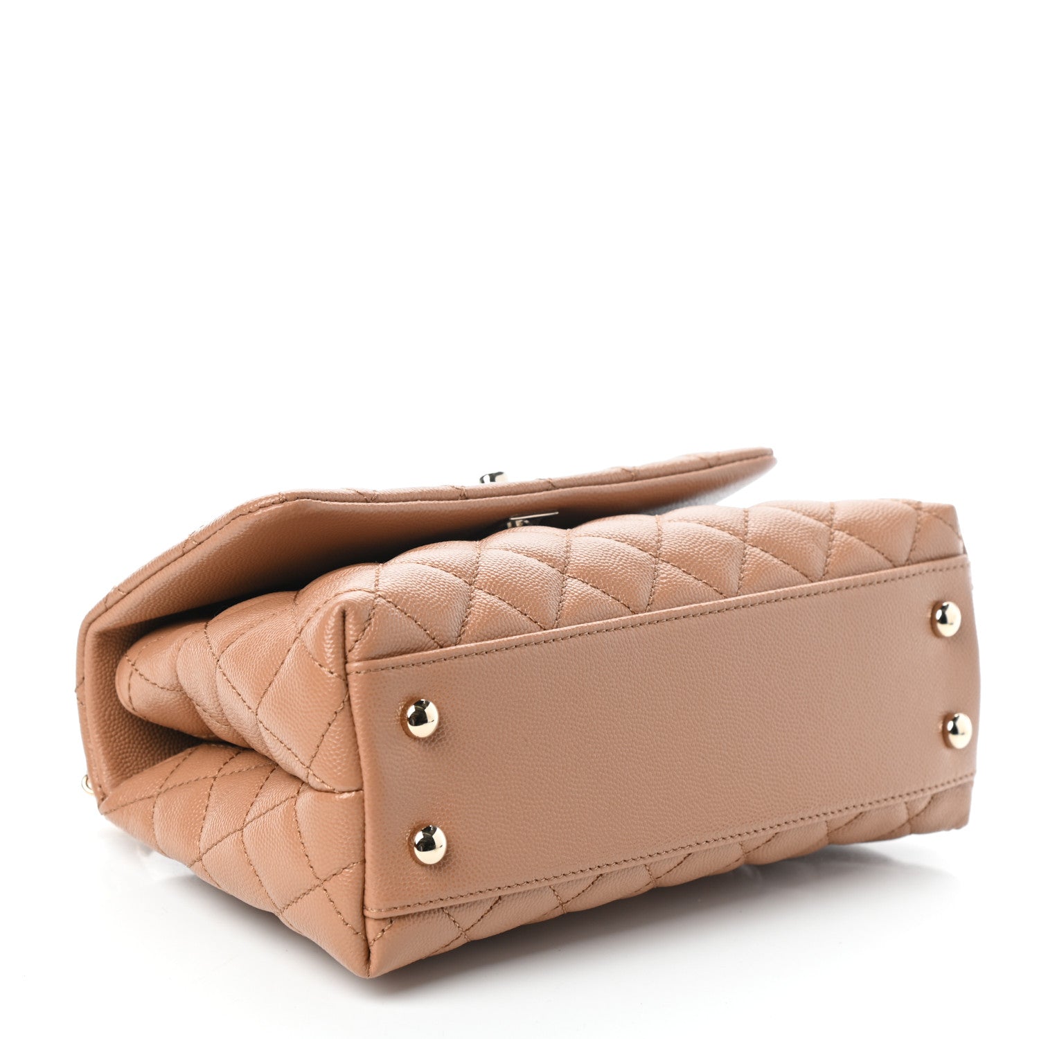 Chanel Caviar Quilted Mini Coco Handle Flap Brown 4 of 9