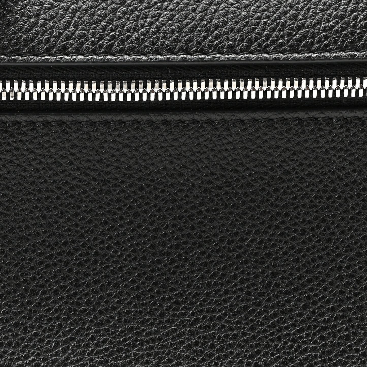 Grained Calfskin L19 Extra Pocket Pouch Black