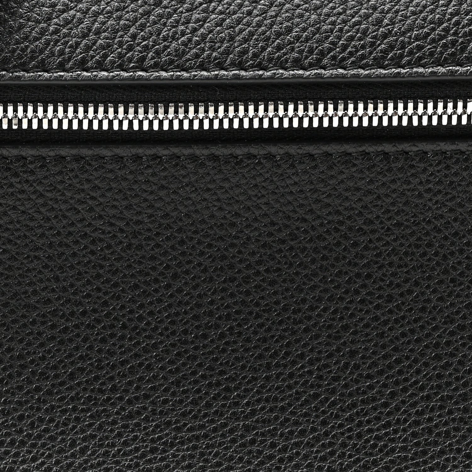 Loro Piana Grained Calfskin L19 Extra Pocket Pouch Black 7 of 9