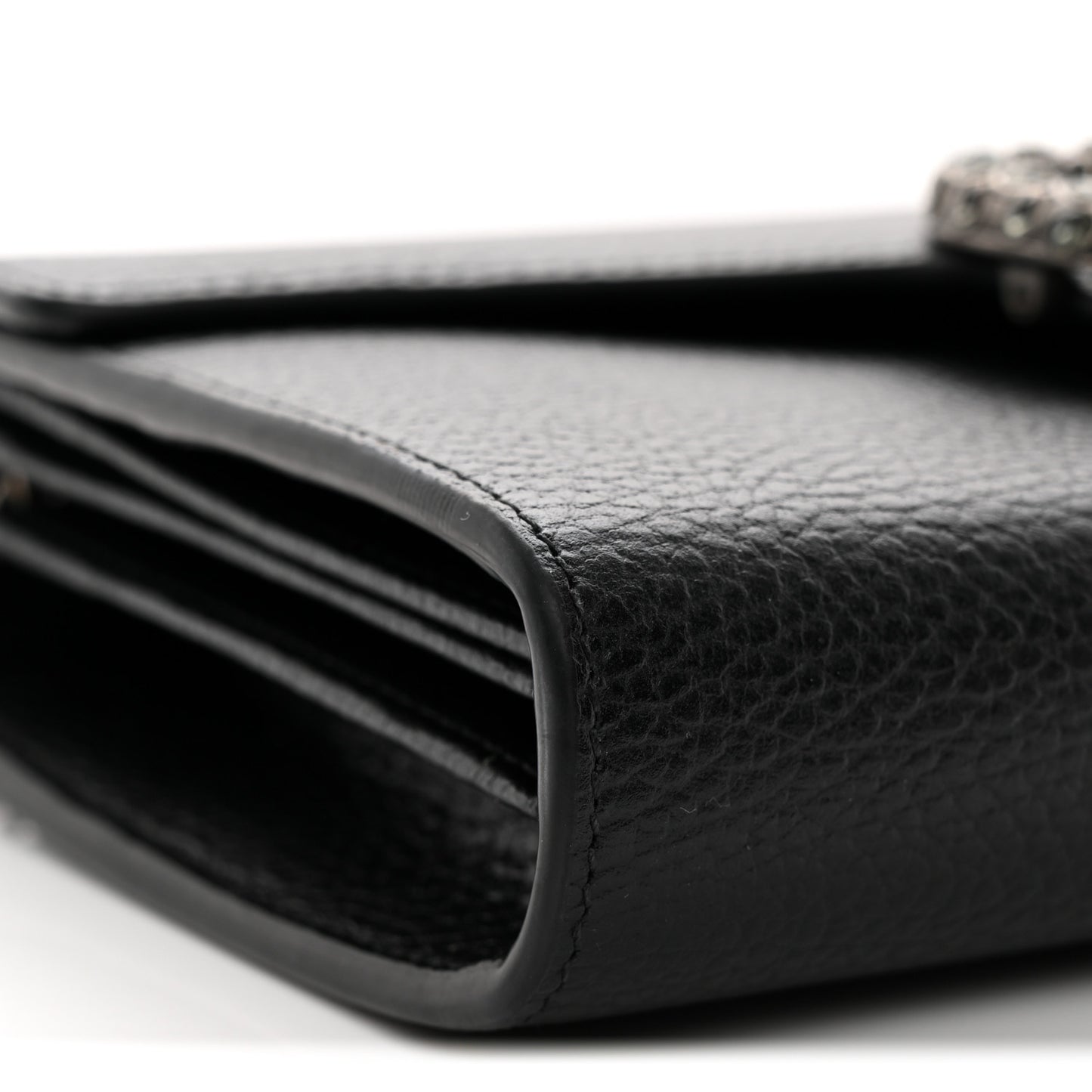 Calfskin Mini Dionysus Chain Wallet Black