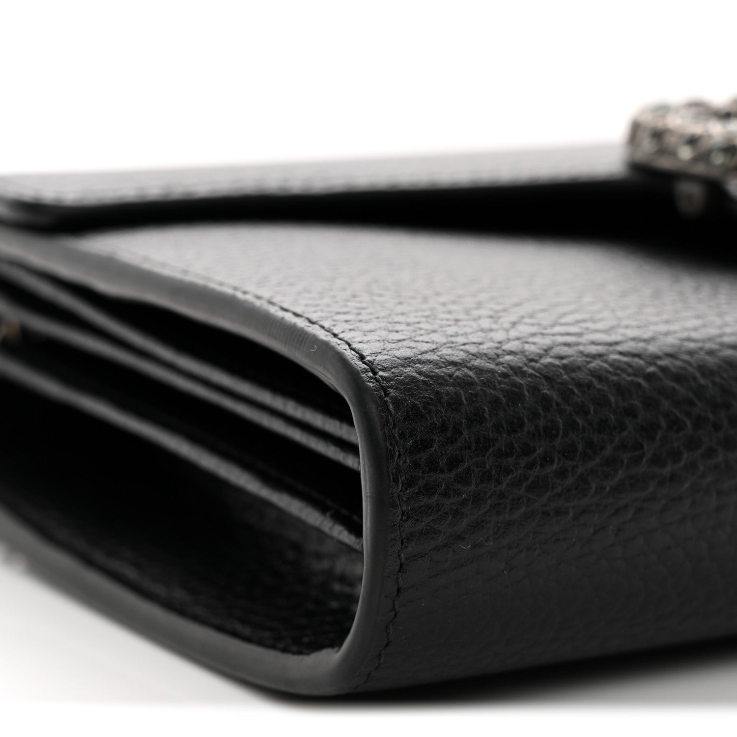 Gucci Calfskin Mini Dionysus Chain Wallet Black 8 of 11