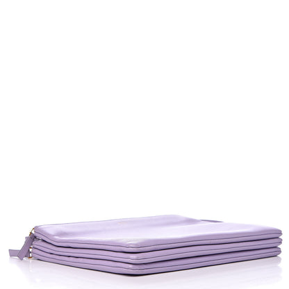 Celine Lambskin Large Trio Crossbody Bag Lilac 4 of 12