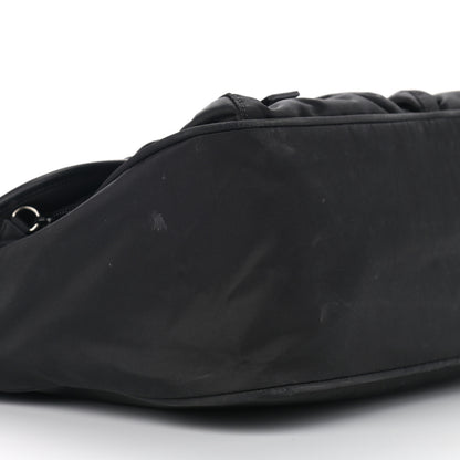 Prada Tessuto Nylon Saffiano Messenger Bag Black 9 of 14