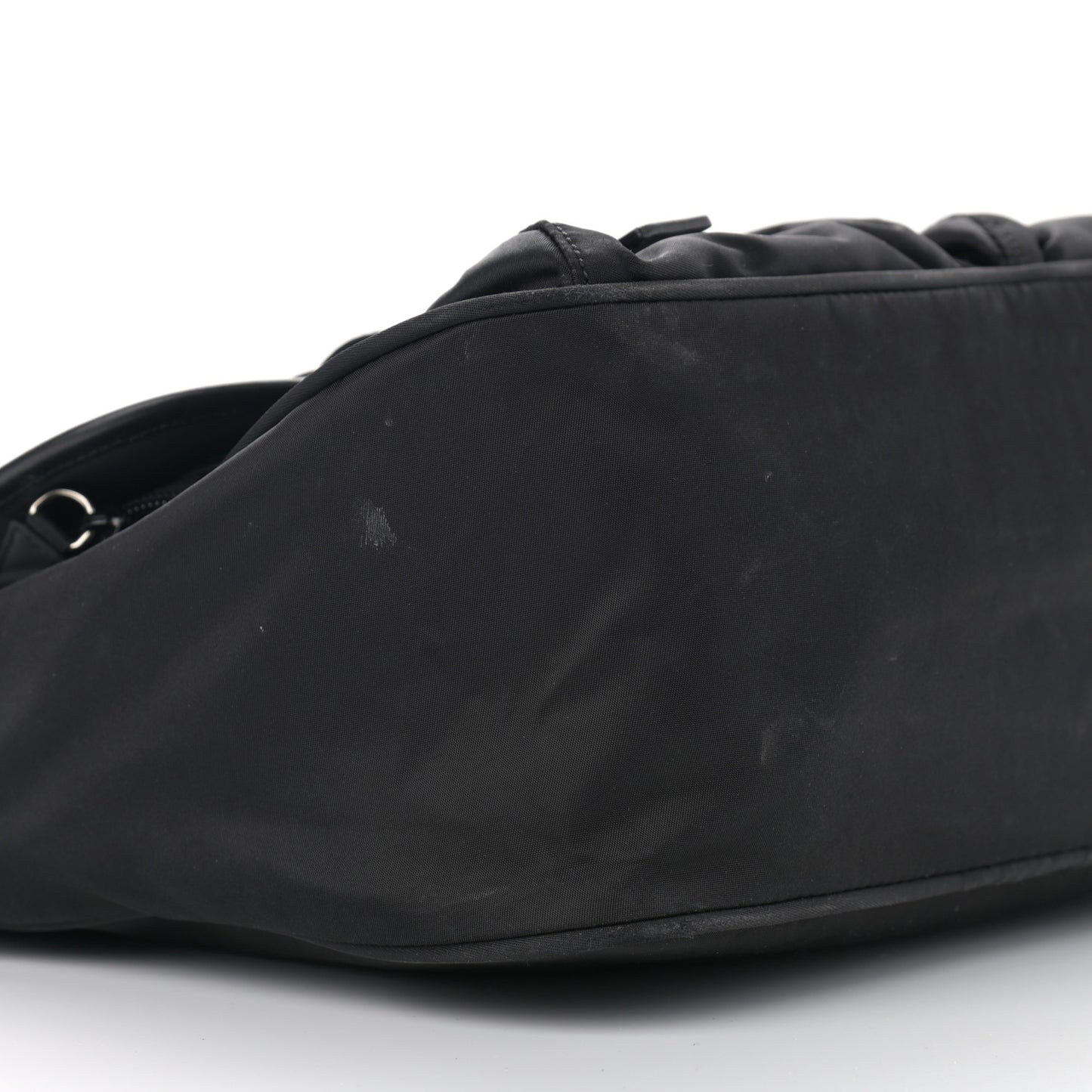 Tessuto Nylon Saffiano Messenger Bag Black