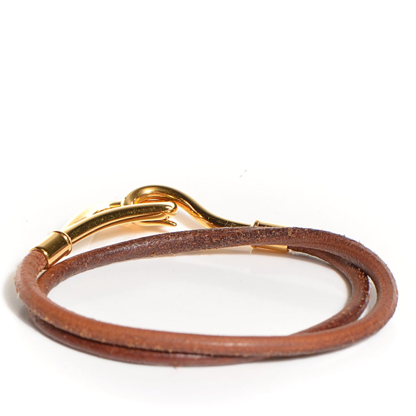 Natural Bridle Jumbo Double Tour Bracelet Bouton