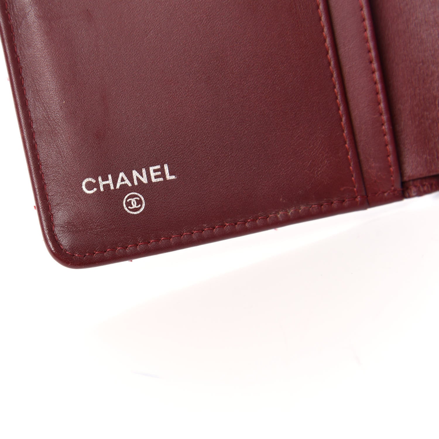 Chanel Caviar Quilted Zipped Pocket Wallet Red 6 of 8