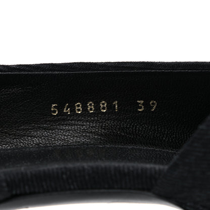 Balenciaga Denim BB D'Orsay Pointed Toe Knife 80mm Pump 39 Black 8 of 14