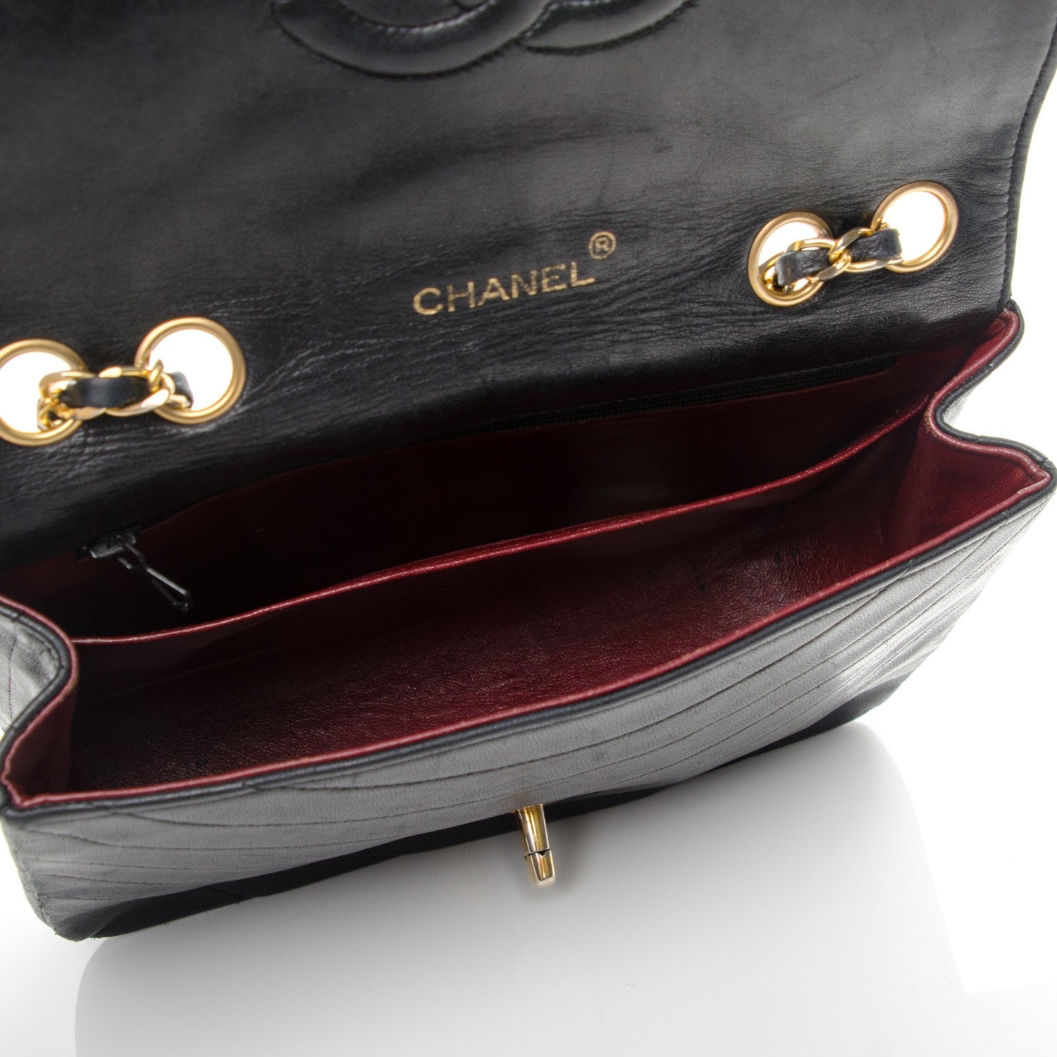 Chanel Lambskin Quilted Small Single Flap Black 5 of 8